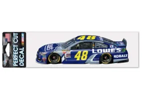 Jimmie Johnson #48 WinCraft Lowes Racing Perfect Cut Racing Car Decal (3" x 10")