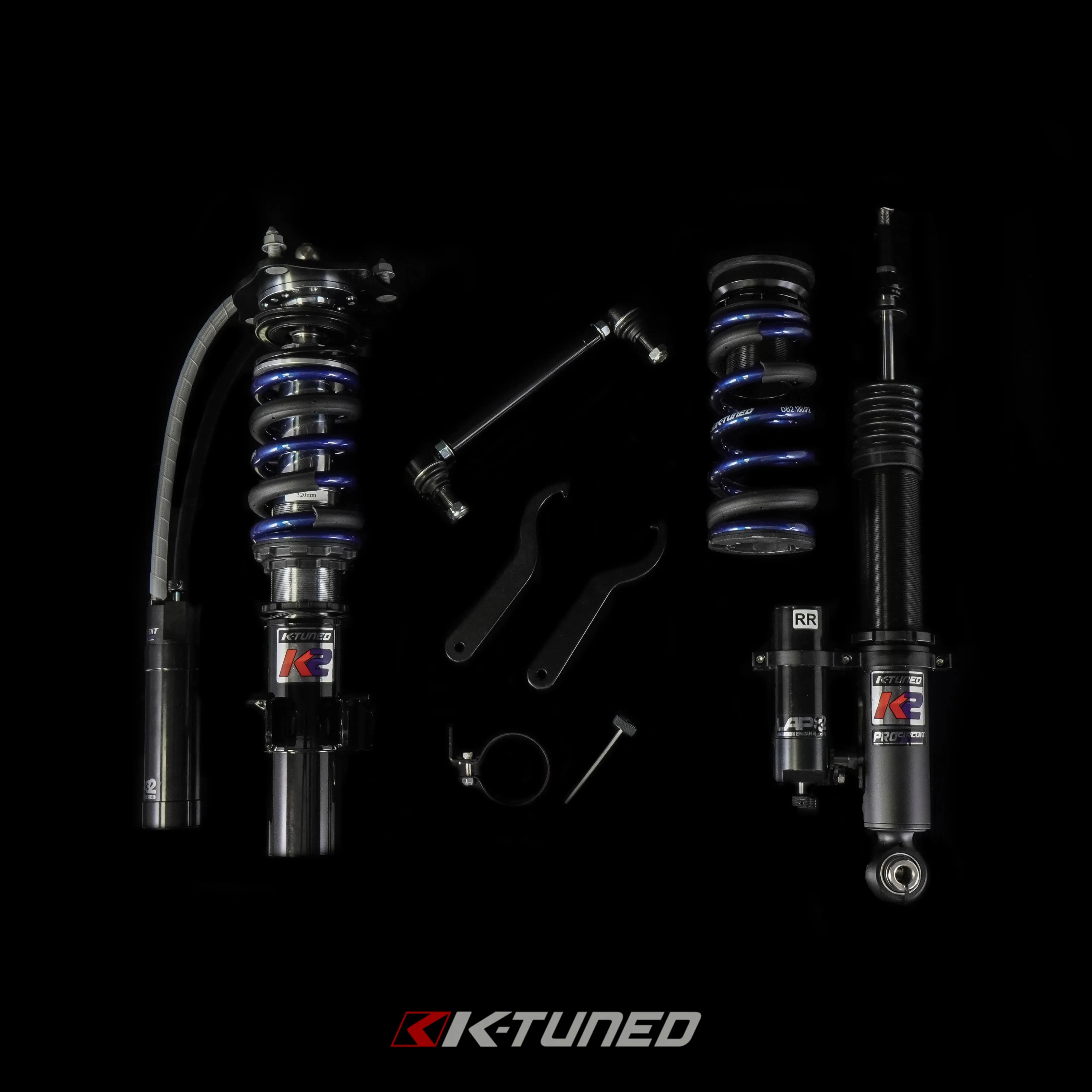 K-Tuned K2 Circuit Coilovers - 2017 - 2022 FK8 Type R - Front 14K / Rear 12K - KTD-K22-FK8