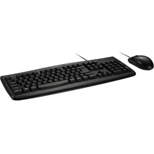 Kensington Pro Fit Washable Wired Desktop Set - USB Cable Keyboard - USB Cable Mouse - Optical - 1600 dpi - 3 Button - Rugged - Scroll Wheel - Symmetrical