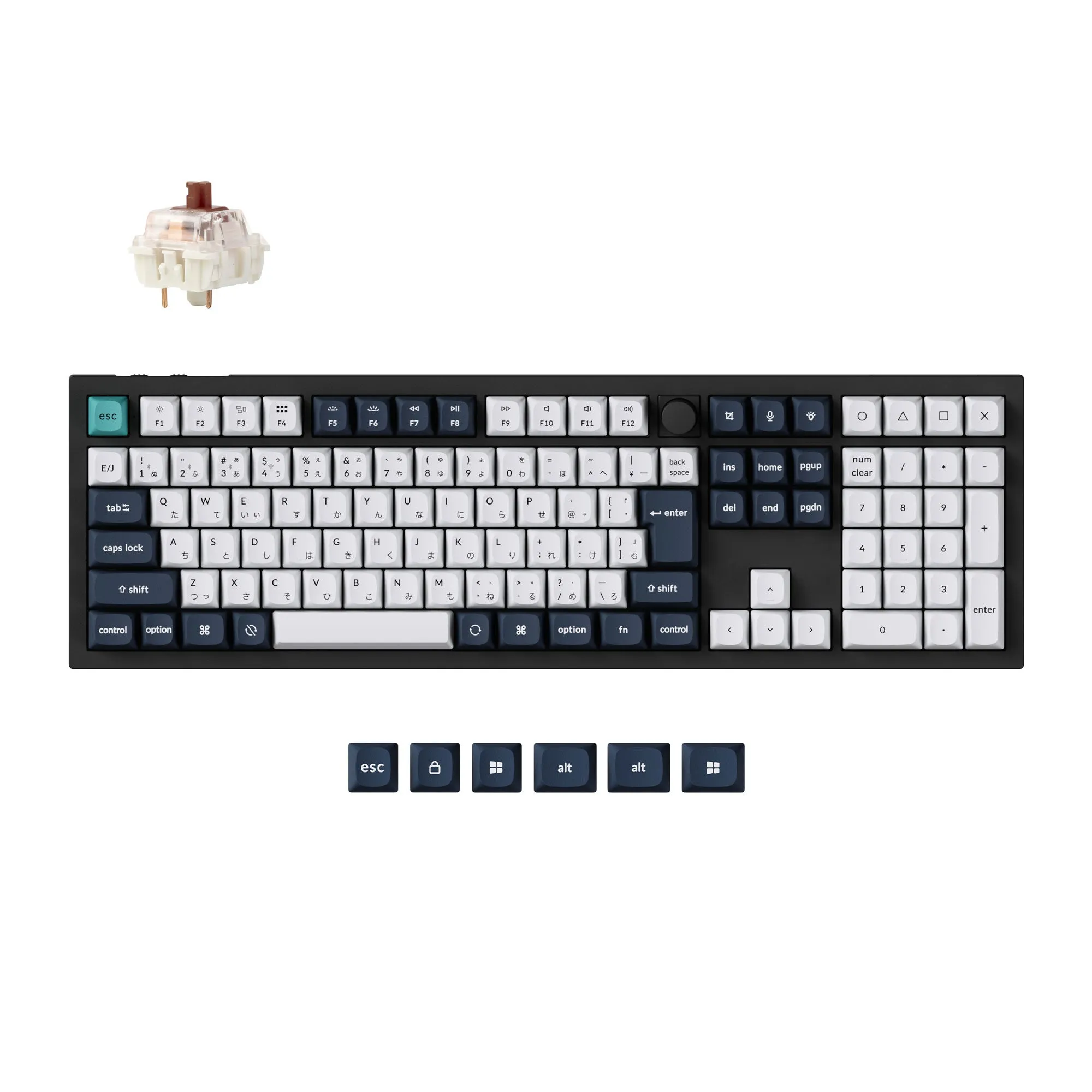 Keychron Q6 Max QMK/VIA Wireless Custom Mechanical Keyboard (Japan JIS Layout)