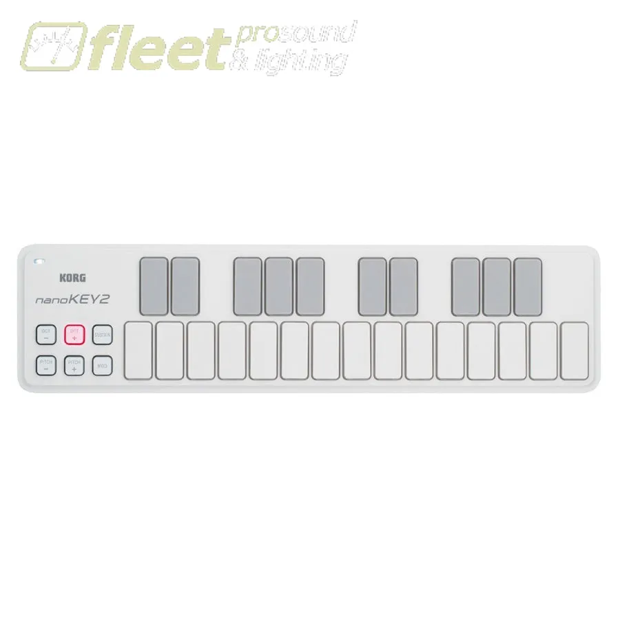 Korg NANOKEY2-WH Slimline 25 Key USB MIDI Controller- White