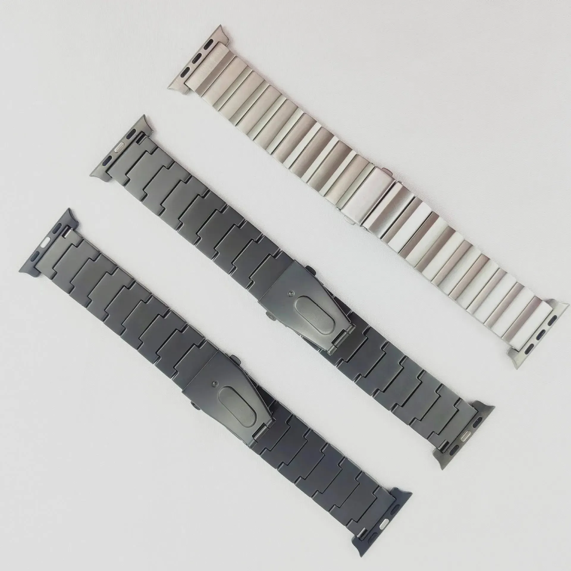 Large Particle Titanium Alloy Watch Strap