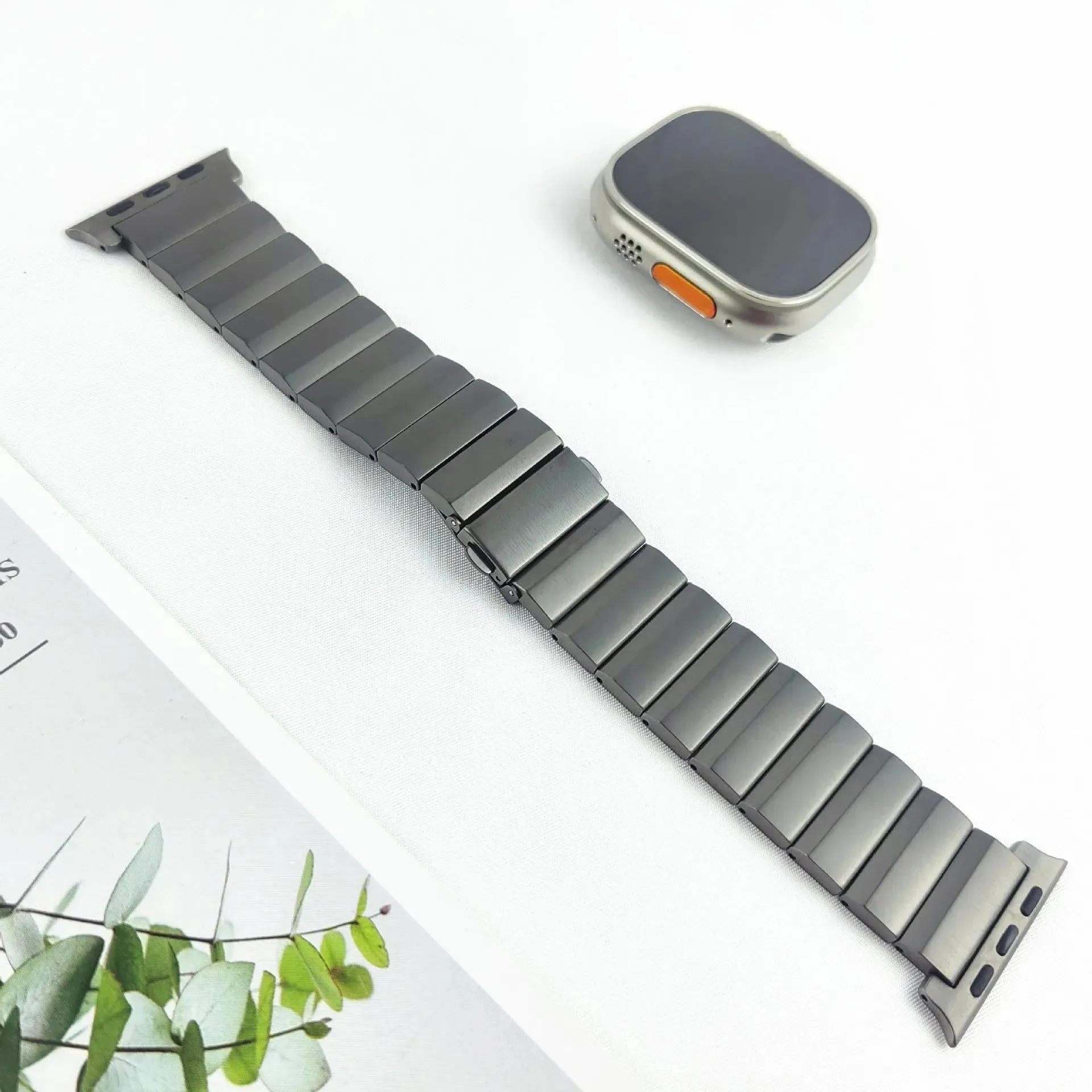 Large Particle Titanium Alloy Watch Strap