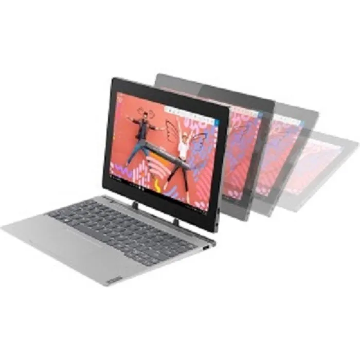 Lenovo 81MD001VUS IdeaPad D330 10.1" HD Touchscreen N4000 1.1GHz 4GB RAM 64GB eMMC Win 10 Pro Mineral Grey