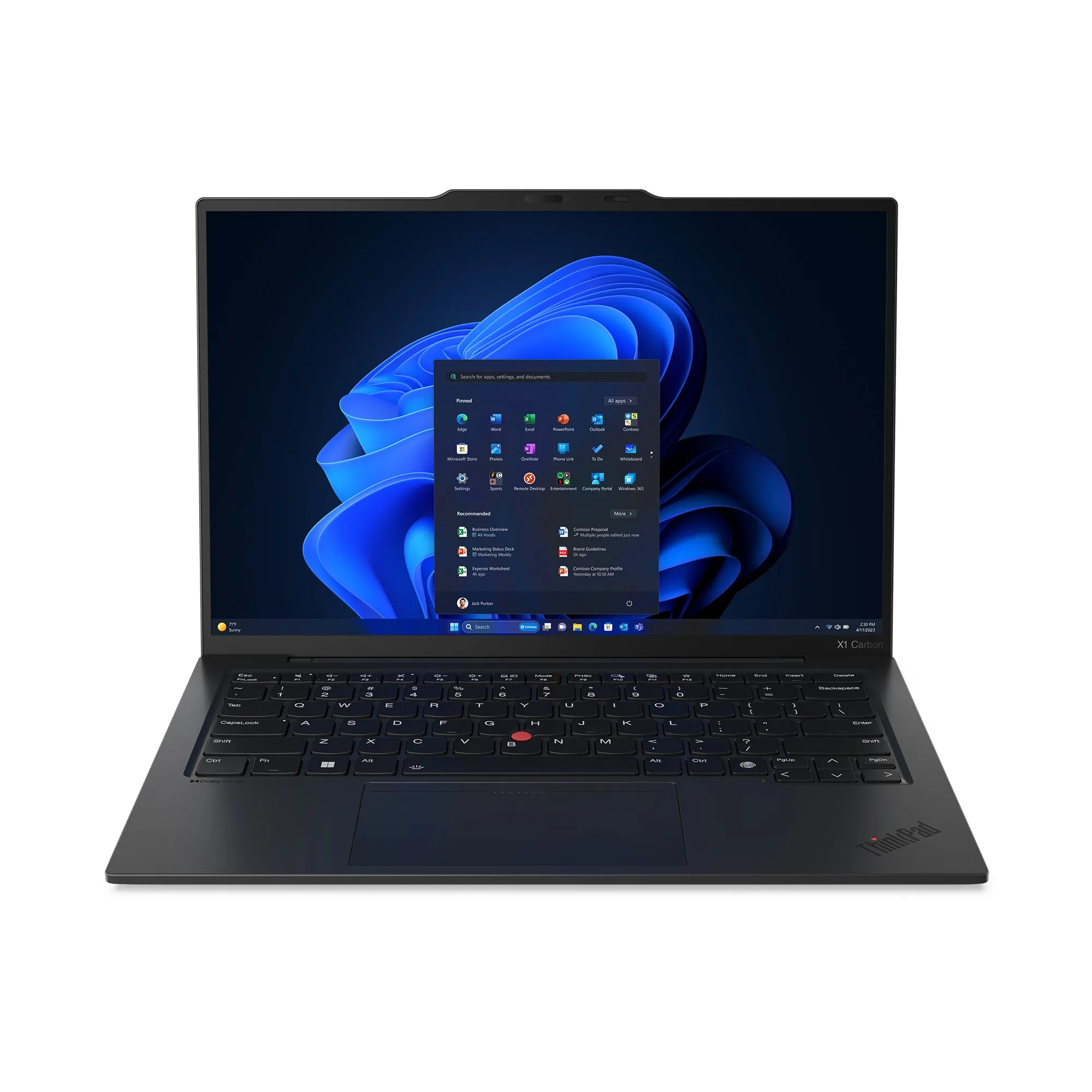 Lenovo ThinkPad X1 Carbon Gen 12 14" WUXGA Notebook, Intel U7-165U, 1.70GHz, 32GB RAM, 512GB SSD, Win11P - 21KC00B1US