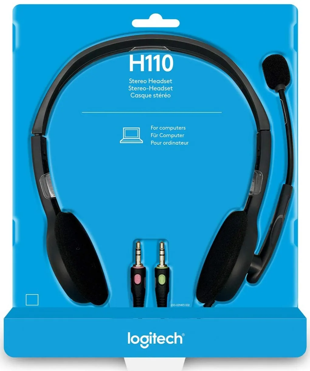 Logitech H110 Wired Headset 981-000459 原裝行貨