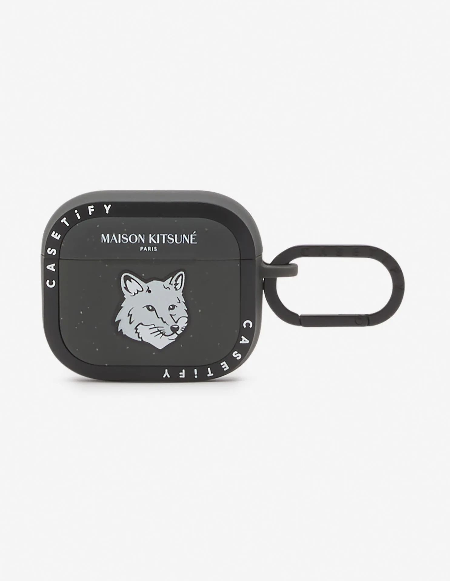 MAISON KITSUNE x CASETIFY AIRPODS PRO 2 BOLD FOX HEAD IMPACT CASE BLACK