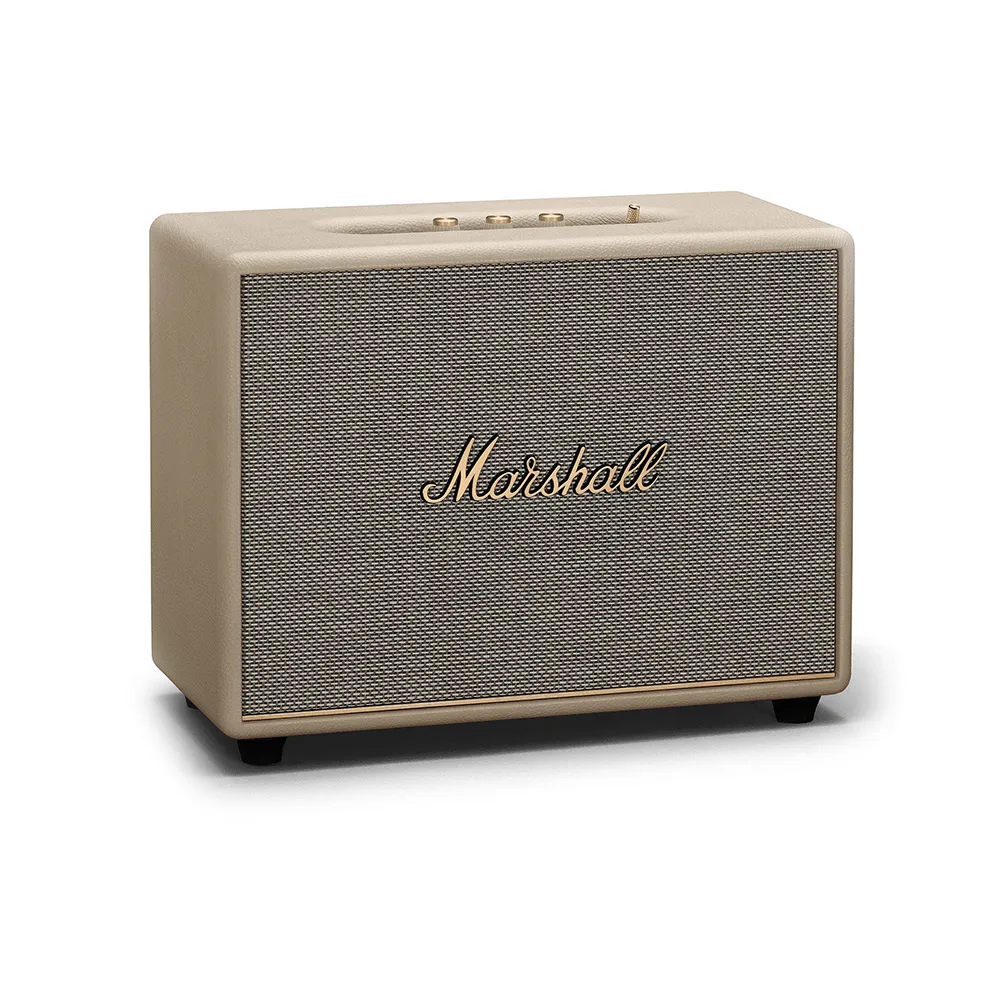 Marshall Woburn III Bluetooth 5.2 Stereo Speaker with 4 Speaker System and Subwoofer, Multi Stream Feature, HDMI, AUX, RCA Inputs and Iconic Amp-Style Design (Cream)