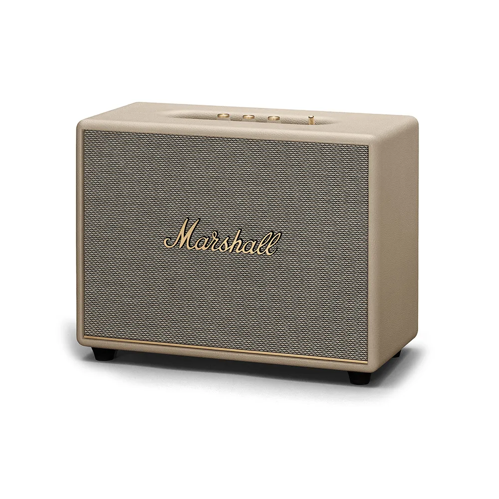 Marshall Woburn III Bluetooth 5.2 Stereo Speaker with 4 Speaker System and Subwoofer, Multi Stream Feature, HDMI, AUX, RCA Inputs and Iconic Amp-Style Design (Cream)