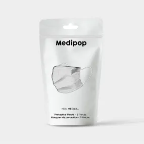 Medipop Disposable Face Mask 5 Pack