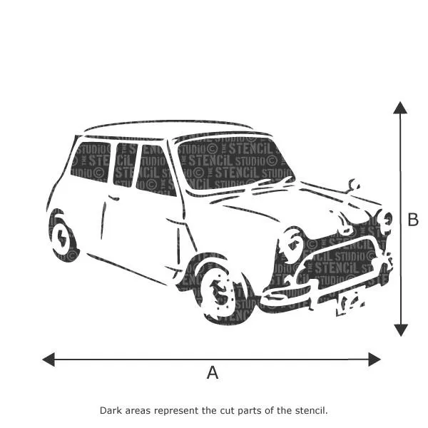 Mini Car Stencil