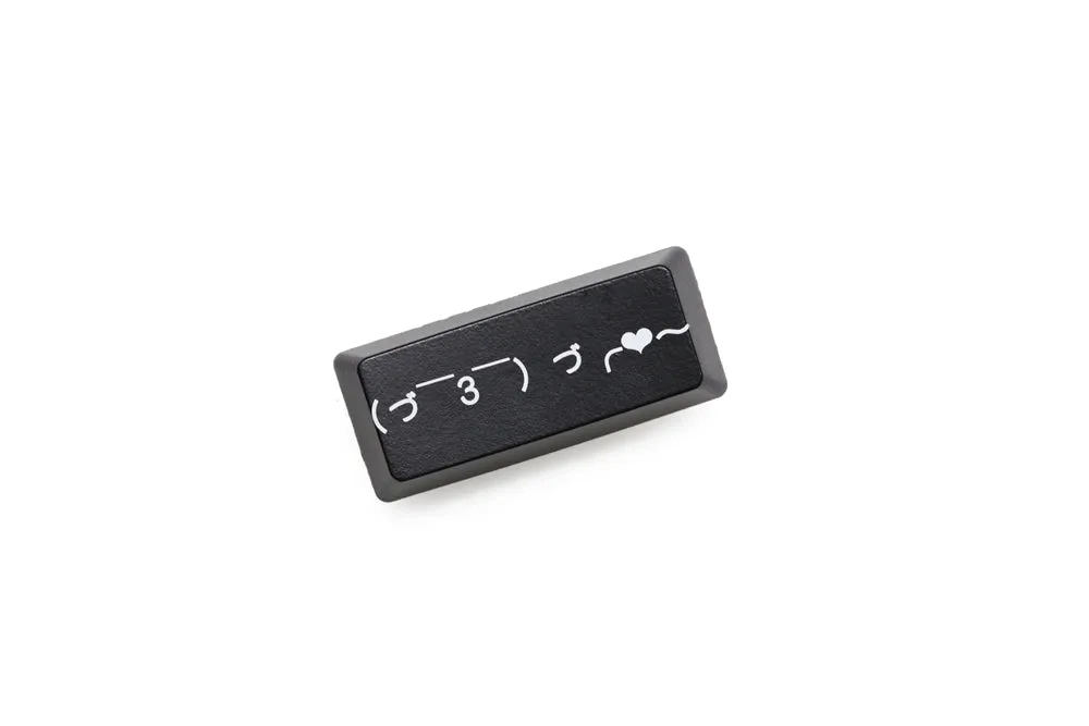 Novelty Shine Through Keycap ABS Etched Shine-Through left shift 2.25u emoji kaomoji