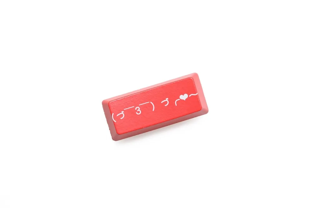 Novelty Shine Through Keycap ABS Etched Shine-Through left shift 2.25u emoji kaomoji