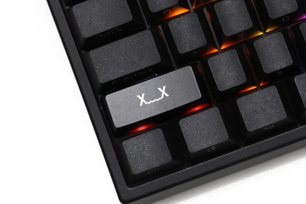 Novelty Shine Through Keycap ABS Etched Shine-Through left shift 2.25u emoji kaomoji