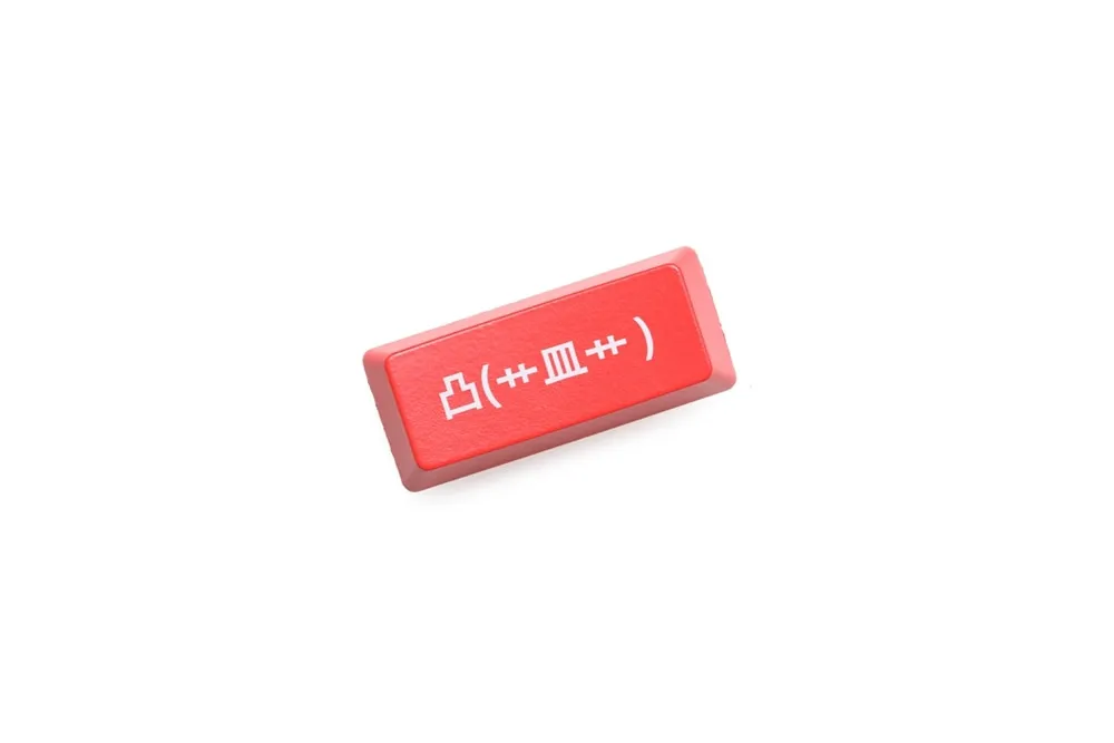 Novelty Shine Through Keycap ABS Etched Shine-Through left shift 2.25u emoji kaomoji