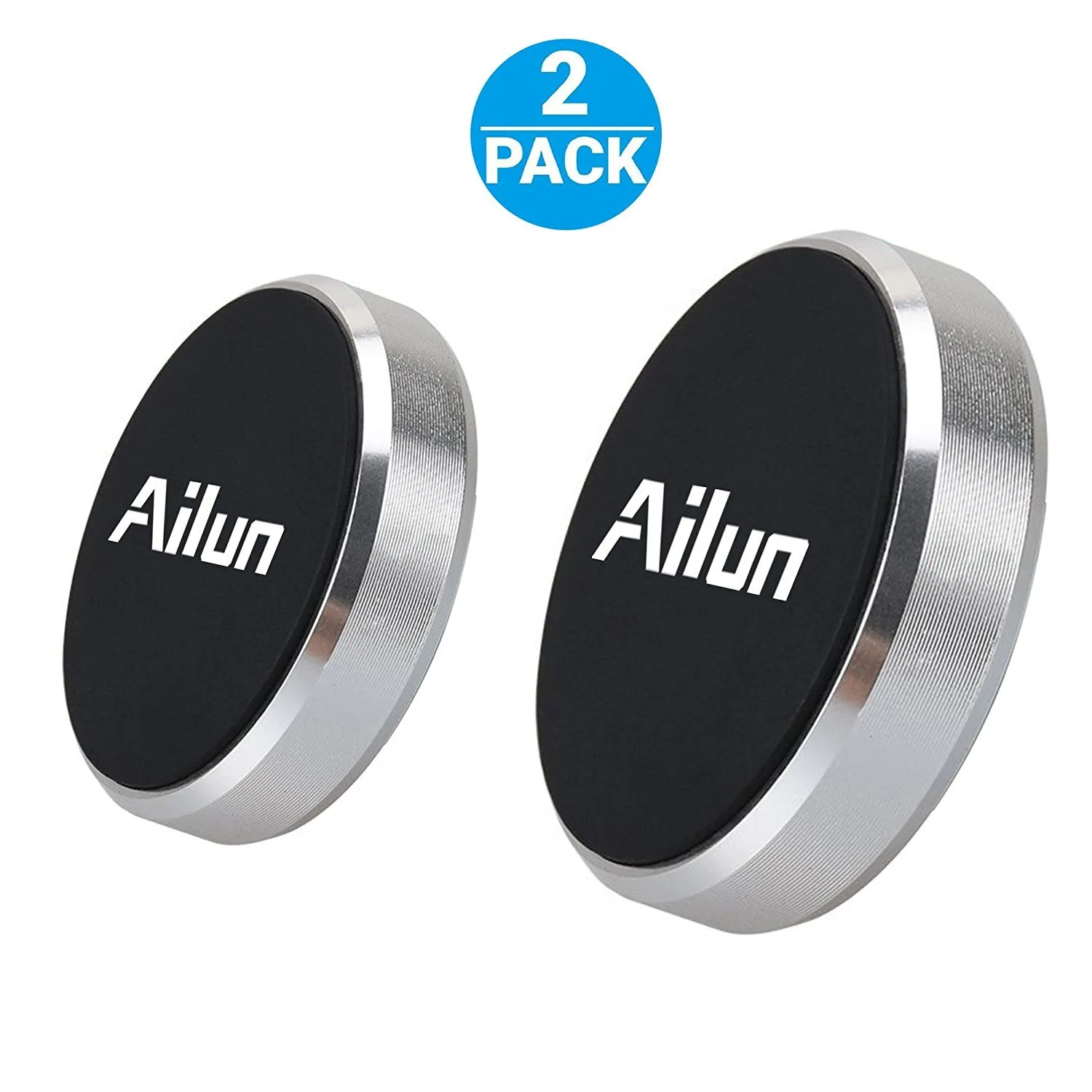 Pack of 2 magnetic car phone mounts