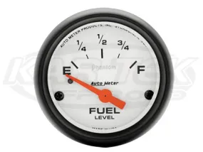 Phantom 2-1/16" Short Sweep Electric Gauges Fuel Level (0 ? Empty/30 ? Full)