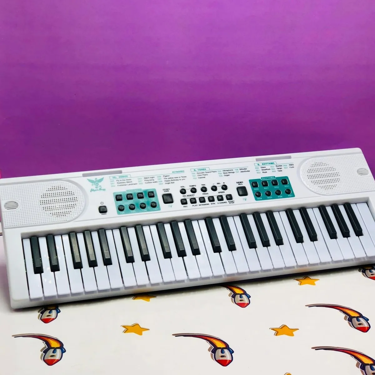 Piano Keyboard With Microphone - 49 Keys