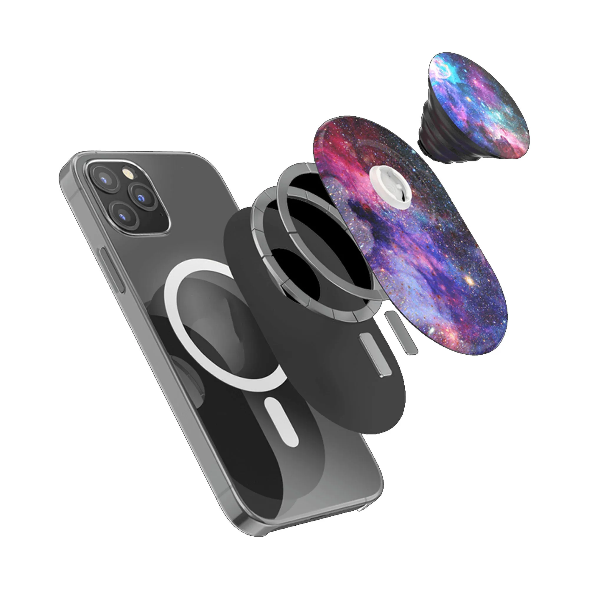 PopSockets Popgrip for Magsafe Magnetic phone grip and stand - Blue Nebula (Barcode : 840173715765 )