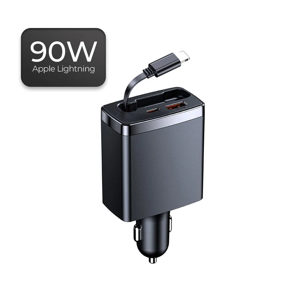 PowerDrive 65W Retractable Car Charger