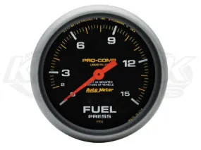 Pro-Comp 2-5/8" Liquid Filled Full Sweep Mechanical Gauges Boost 0-35 PSI