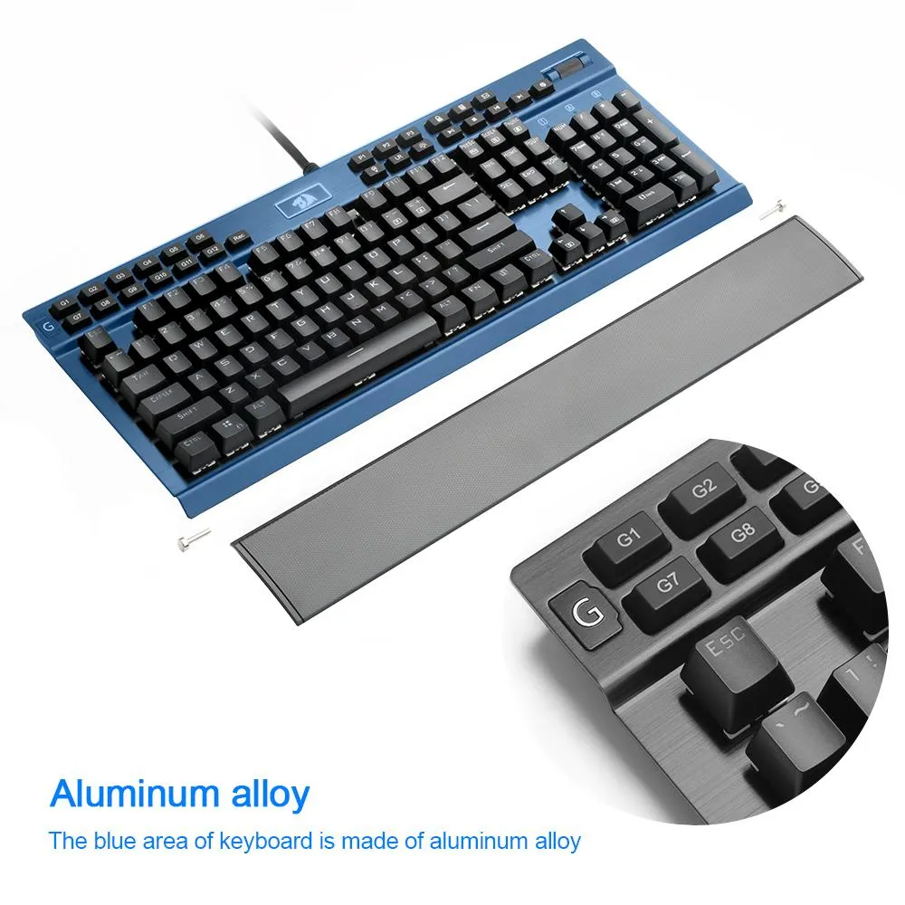 Professional Gaming mechanical keyboard w/ LED backlit keys