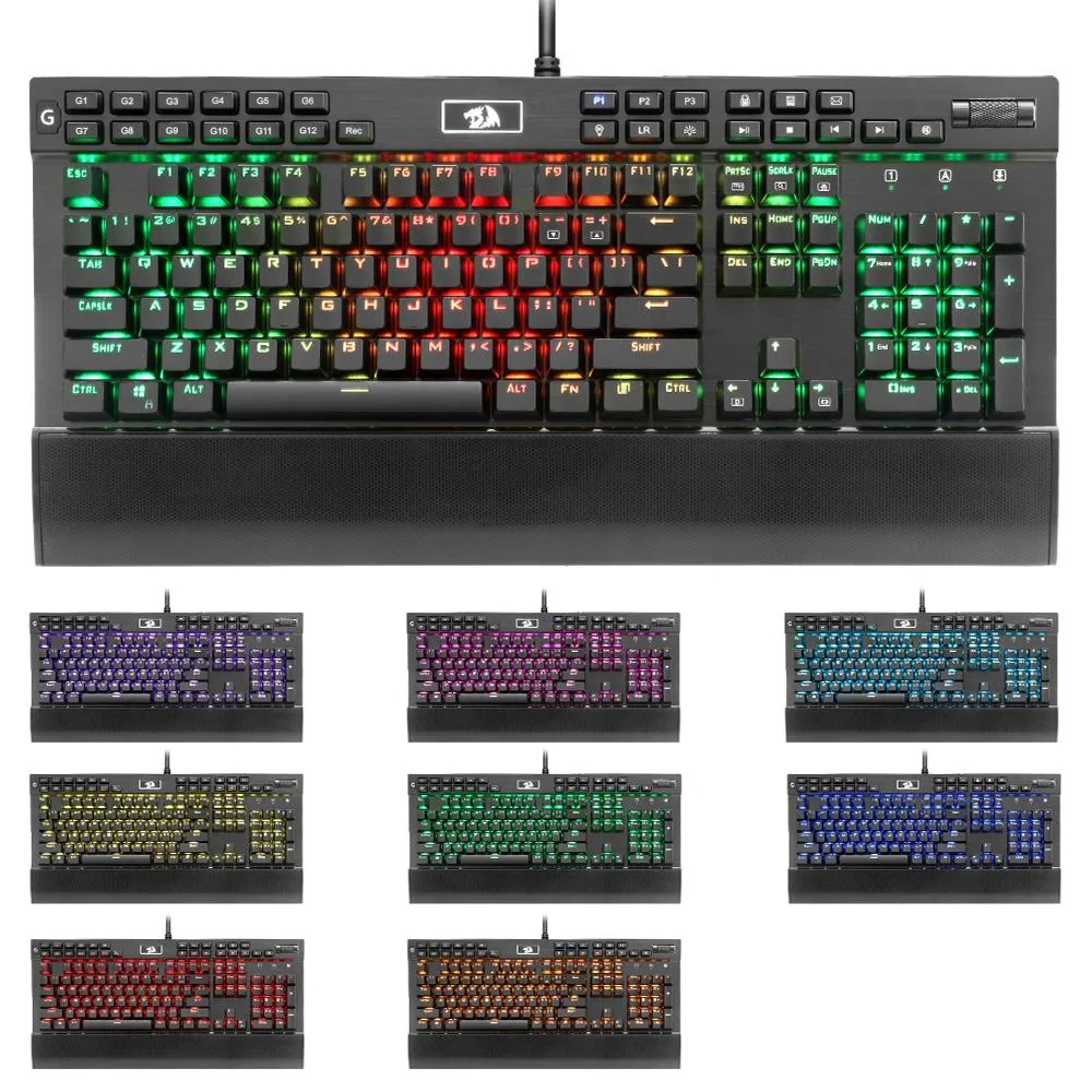 Professional Gaming mechanical keyboard w/ LED backlit keys