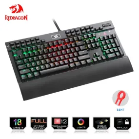 Professional Gaming mechanical keyboard w/ LED backlit keys