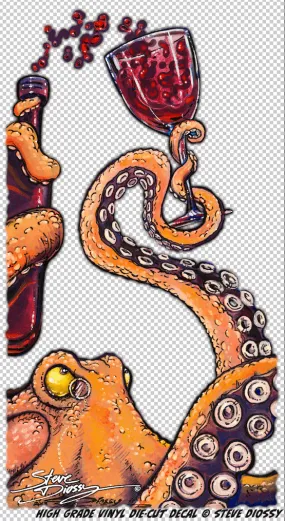 "Octopus the Connoisseur" Mini Sticker