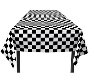 Racing Party Chequered Flag Table Cover