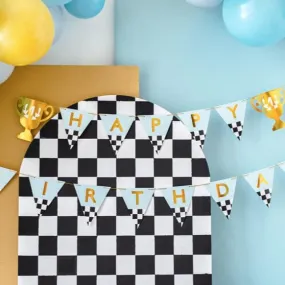 Racing Party Happy Birthday Banner