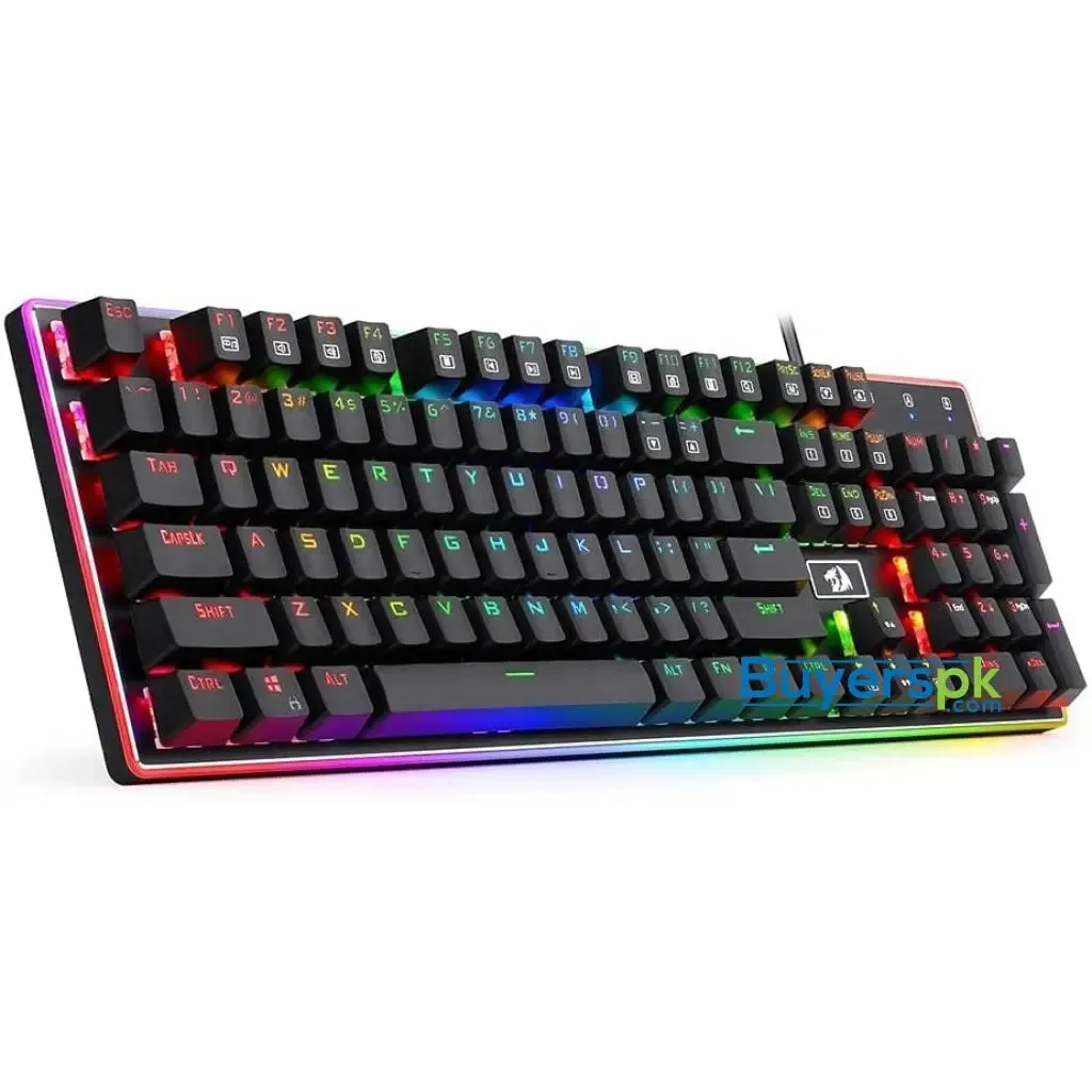 Redragon K595 Rgb Ratri Gaming Mechanical Keyboard - Black Switches - Silent Switch Buttons - Cool