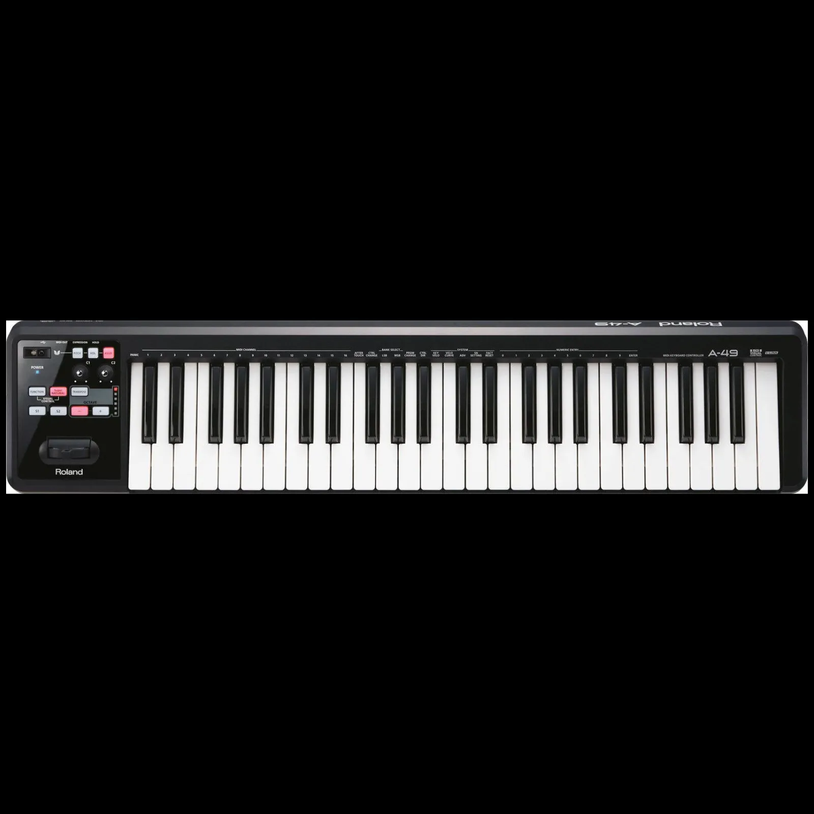 Roland 49-key MIDI Keyboard Controller - Black