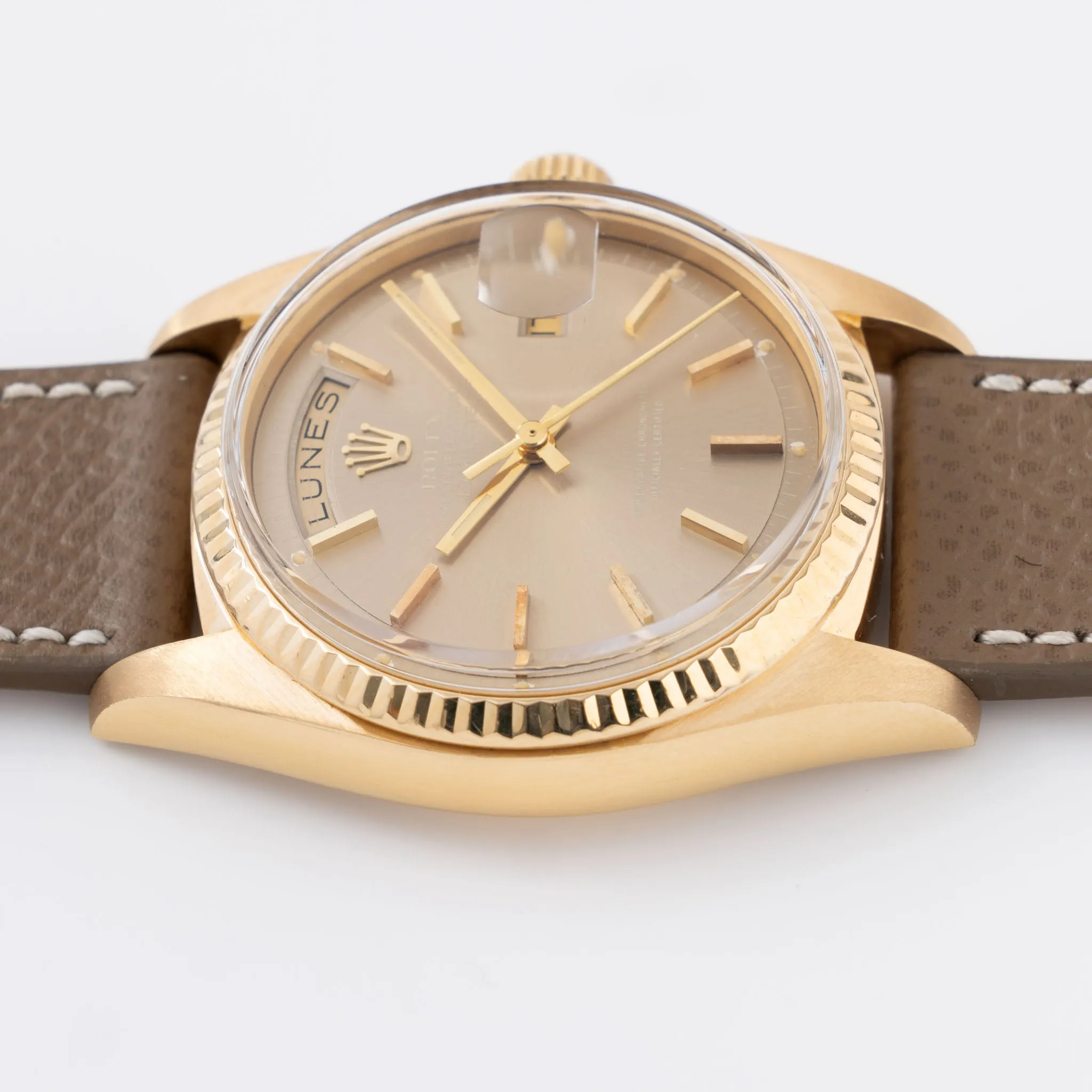 Rolex Day-Date in yellow gold Havana dial ref 1803