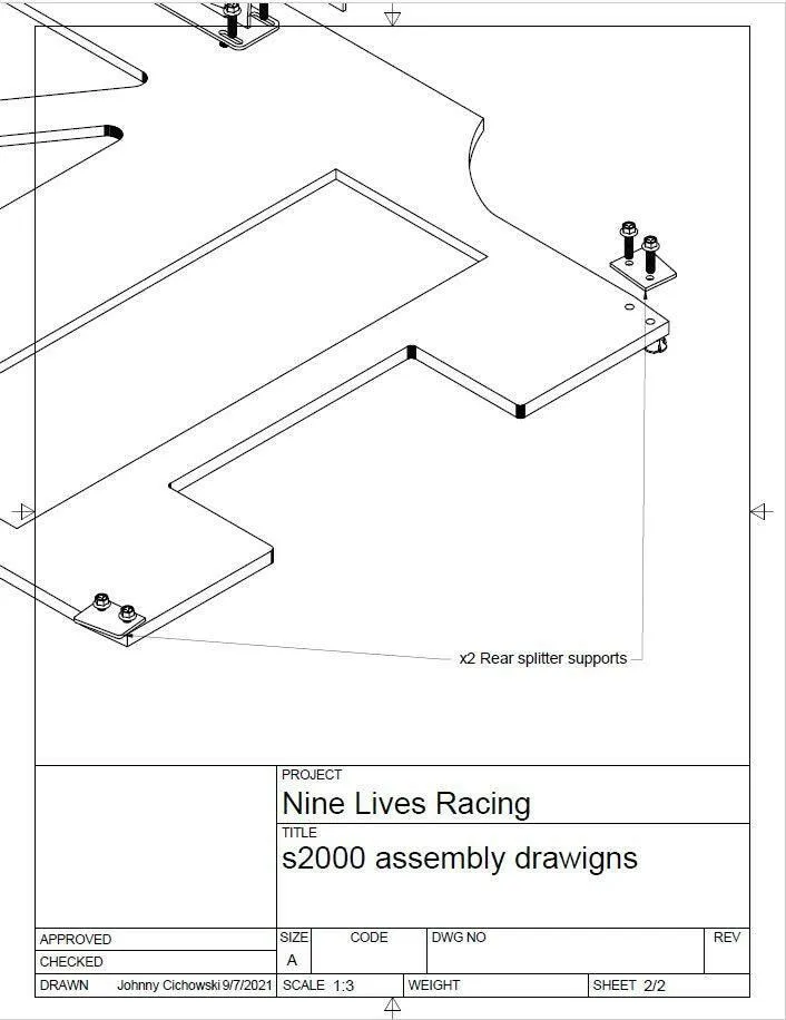 S2000 Sturdy Boii Splitter Mounts