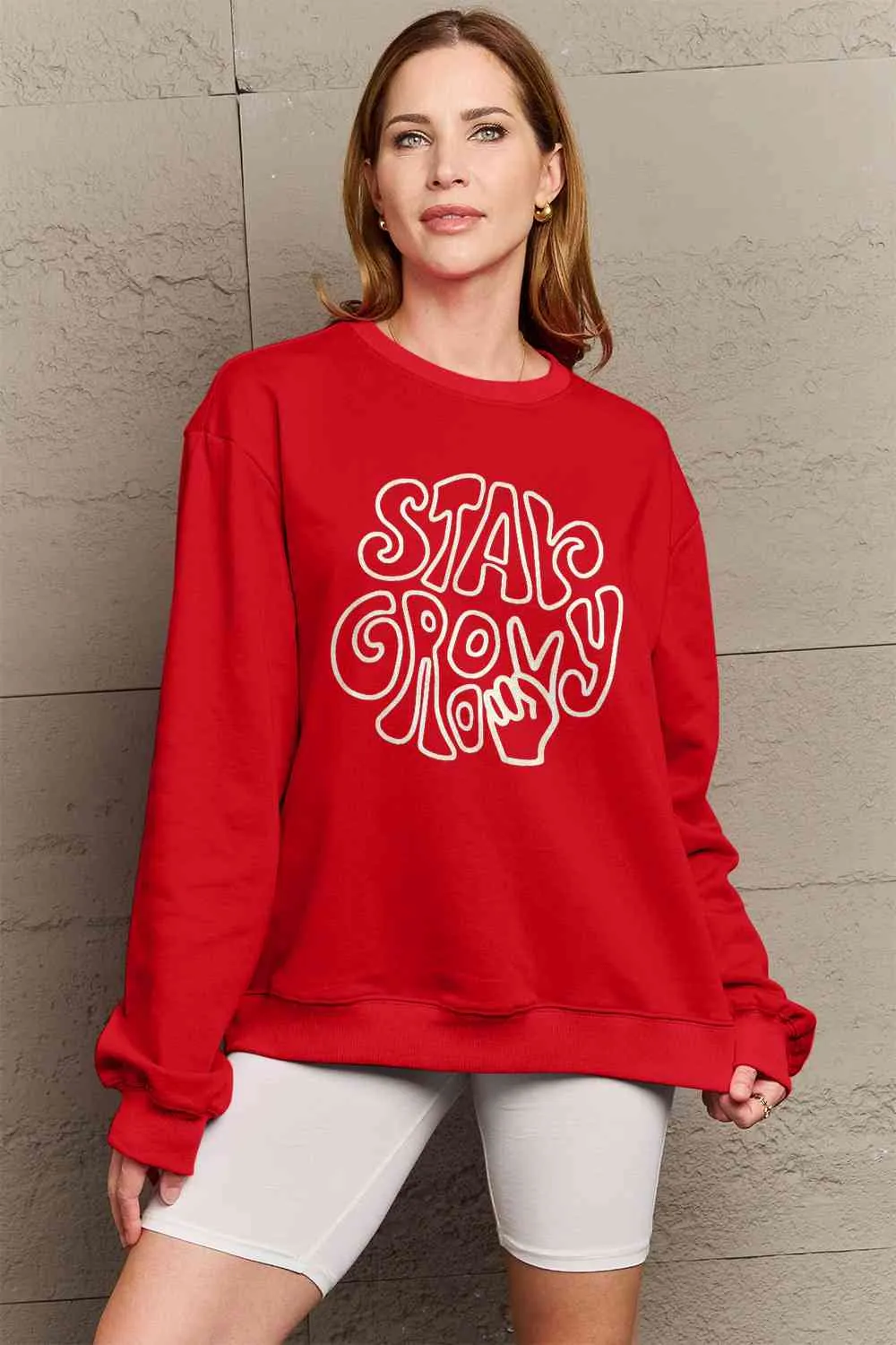 Simply Love Full Size Graphic Sweatshirt