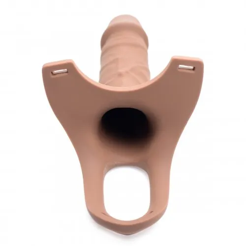 Size Matters Sm Hollow Silicone Dildo Strap On - Flesh