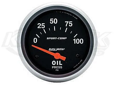 Sport-Comp 2-5/8" Short Sweep Electrical Gauges Fuel Level (240 ? Empty/33 ? Full)