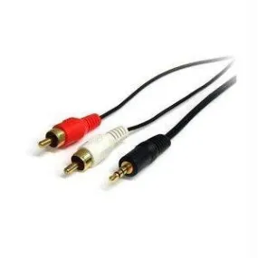 STARTECH 1 FT STEREO AUDIO CABLE - 3.5MM MALE TO 2X RCA MALE