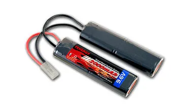 Tenergy 9.6V 2000mAH Mini Tamiya Butterfly Battery Pack for Airsoft Guns