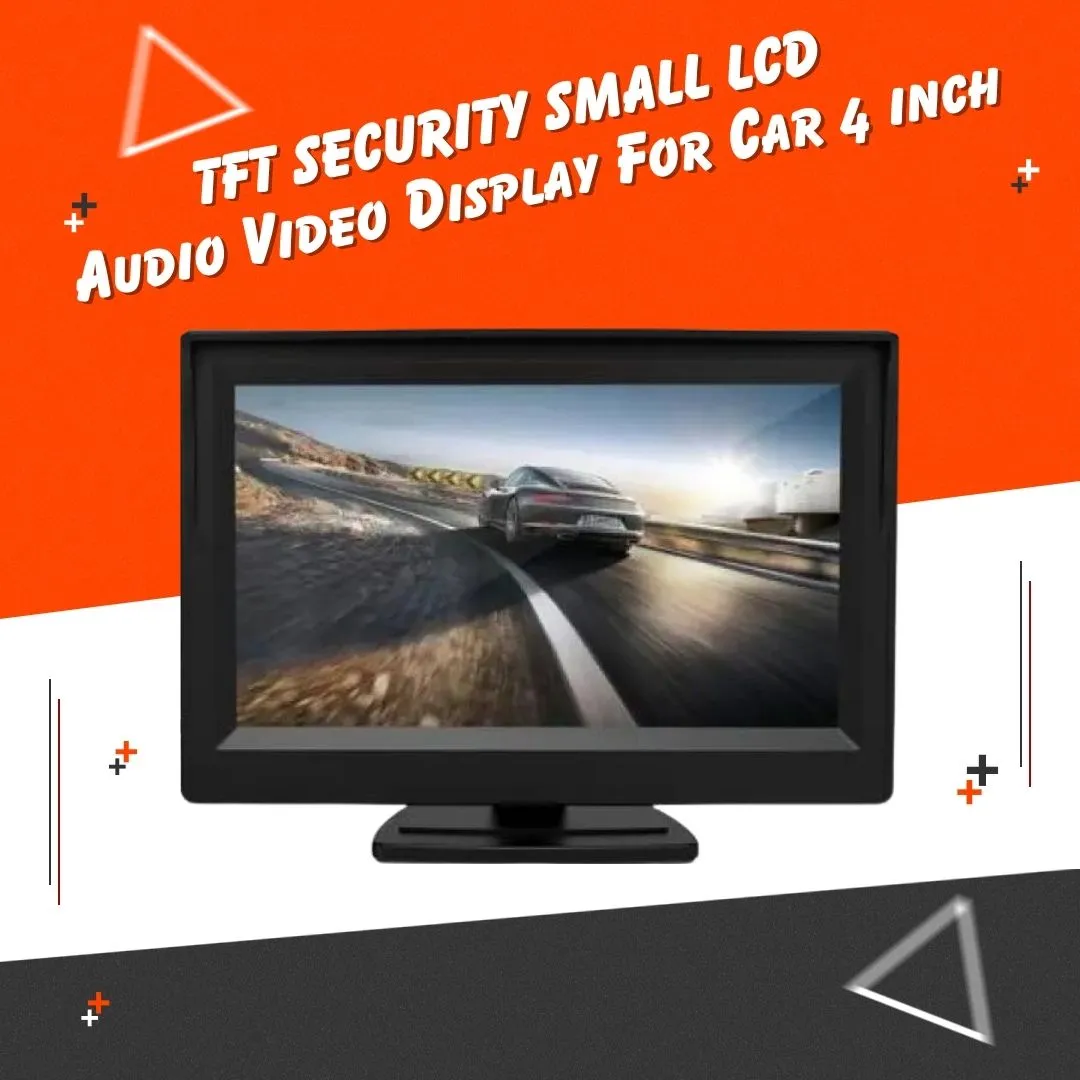 TFT Security Small LCD Audio Video Display For Car Dashboard 4 inches