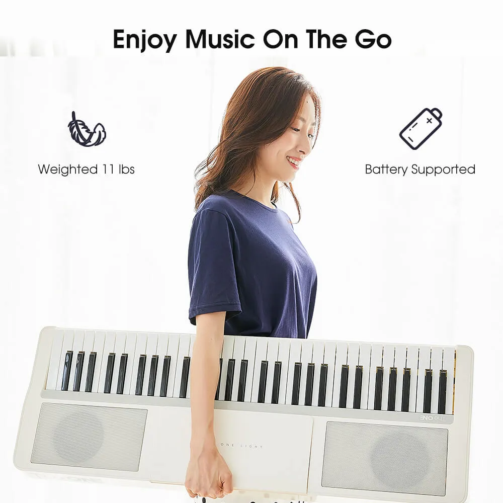 The ONE TOK Light Smart Keyboard, 61 Keys MIDI Keyboard with Touch Response