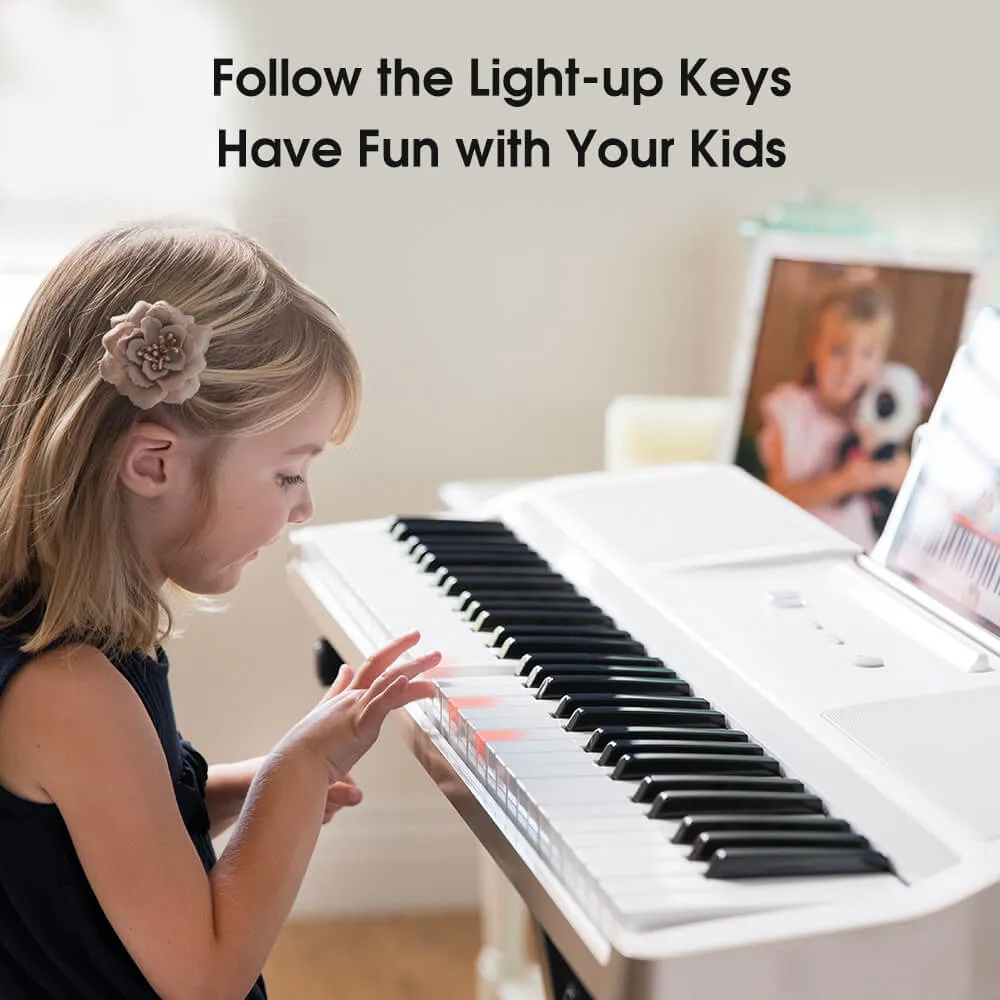 The ONE TOK Light Smart Keyboard, 61 Keys MIDI Keyboard with Touch Response