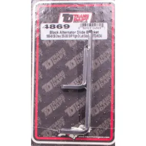 Trans-Dapt Alternator Bracket - Driver / Passenger Side - Upper - Header Mount - Black Paint - Short Water Pump - GM Alternators - Small Block Chevy