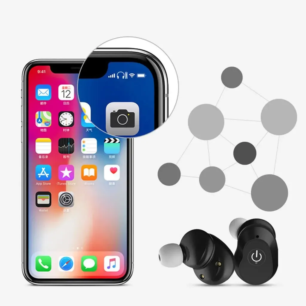 TWS Bluetooth 5.0 Wireless Earphone HIFI Stereo -Wireless Earphones