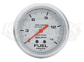 Ultra-Lite 2-5/8" Liquid Filled Full Sweep Mechanical Gauges Oil Pressure 0-100 PSI