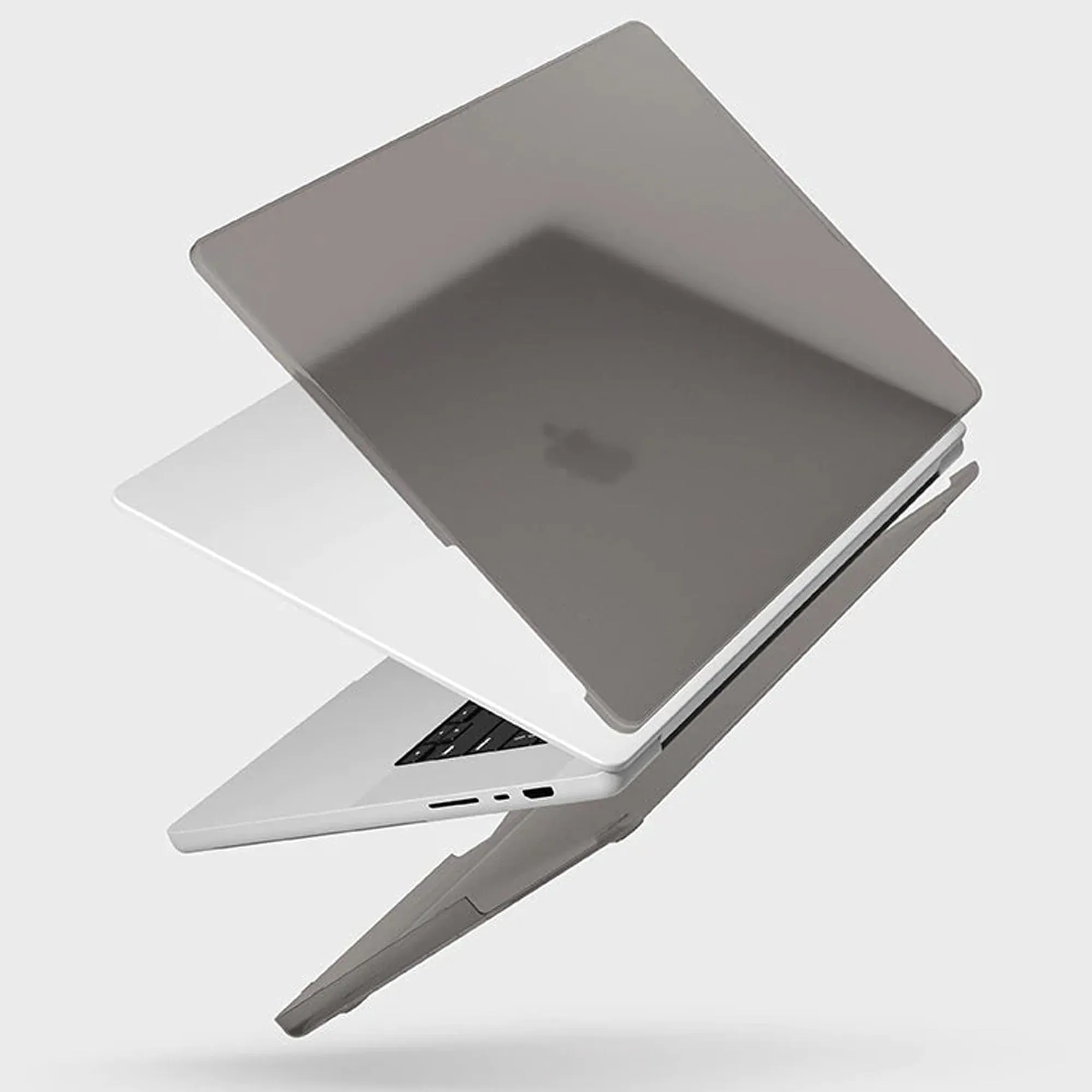 Uniq Husk Pro Claro Case for Macbook Pro 13" M1/M2 ( 2020 / 2022 ) - Matte Grey Smoke