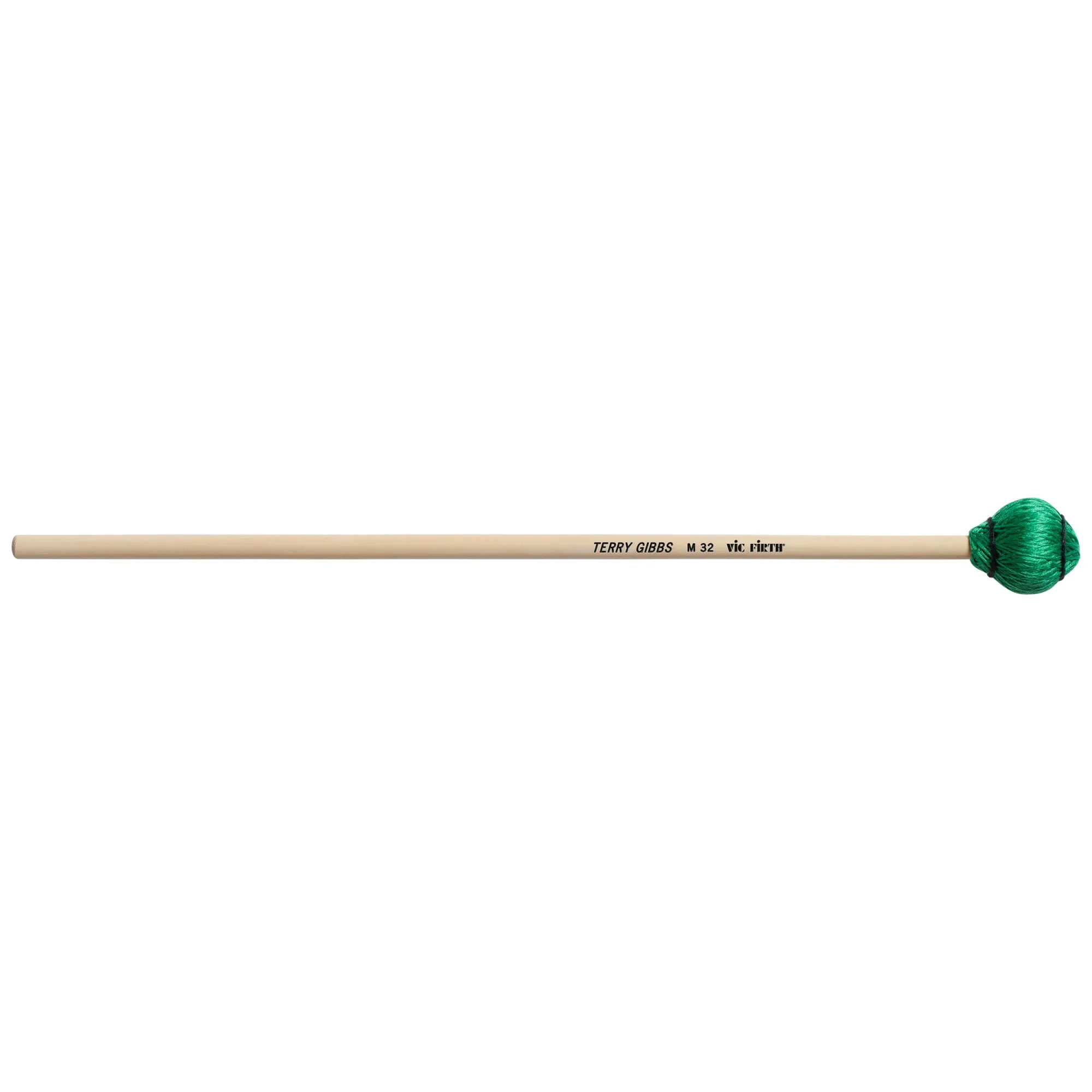 Vic Firth M32 Terry Gibbs Keyboard Mallets - Medium Hard, Green Cord