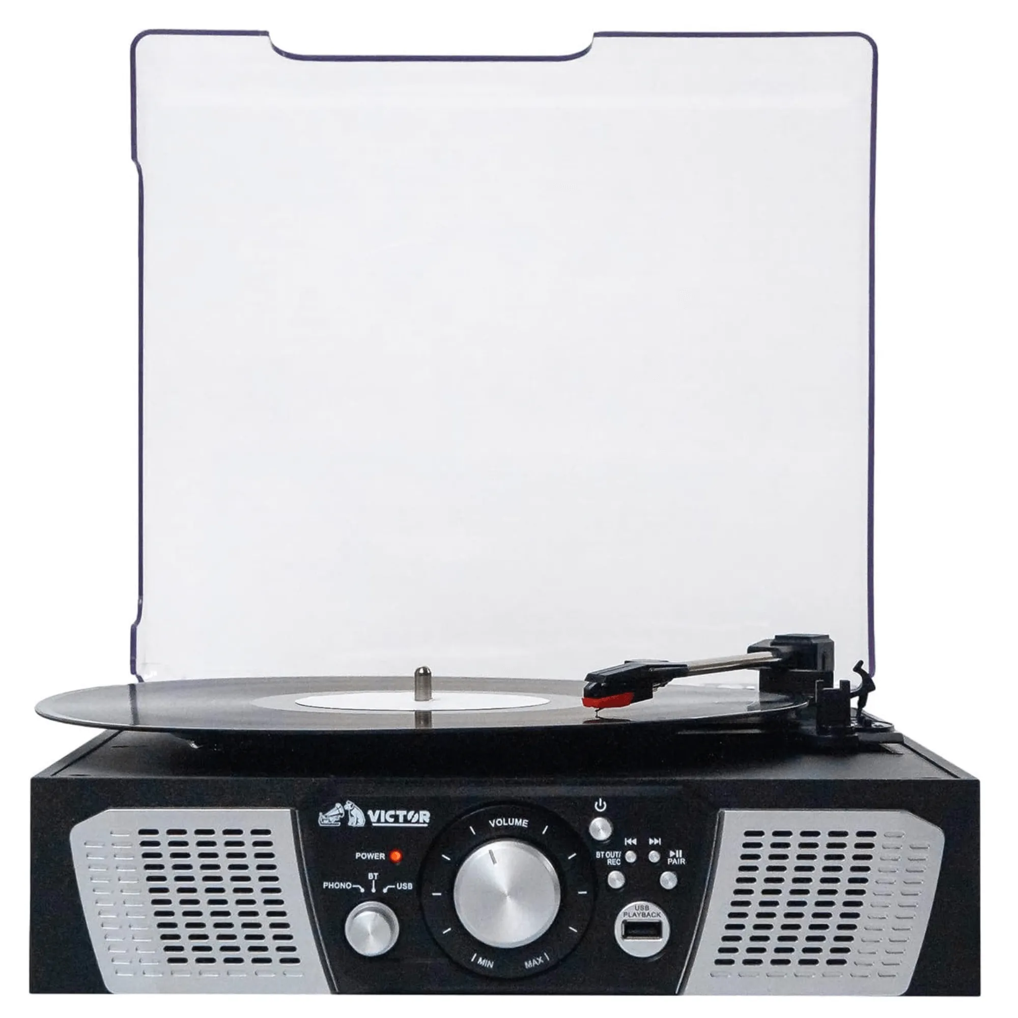 Victor Beacon Hybrid 5-in-1 Turntable System with Bluetooth & FM Radio