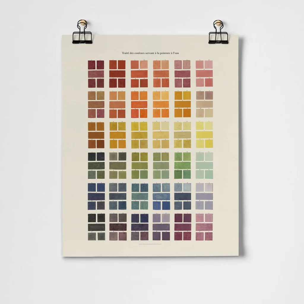 Watercolour Swatches Fine Art Print - A3 29.7 x 42cm